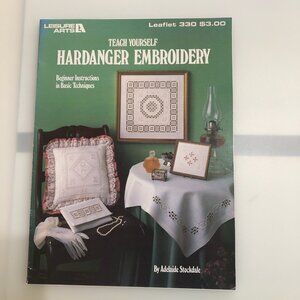 Teach Yourself Hardanger Embroidery leaflet from Leisure Arts, Leaflet 330